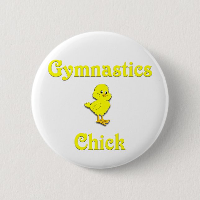 Gymnastik Chick Button (Vorderseite)
