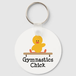 Gymnastik Chick Schlüsselanhänger