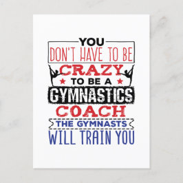 Gymnastik Coach Funny Apprecive Geschenk Crazy Postkarte