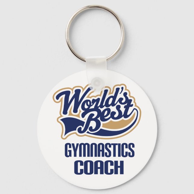 Gymnastik Coach Geschenk Schlüsselanhänger (Vorderseite)