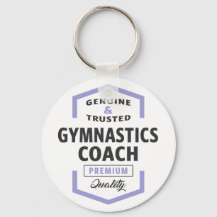 Gymnastik Coach Logo Geschenke. Schlüsselanhänger