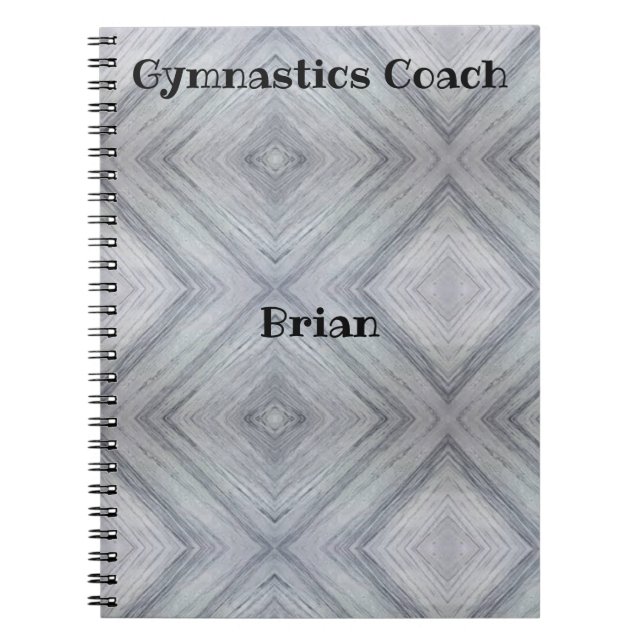 Gymnastik Coach Personalisiert SpiralNotebook Notizblock (Vorderseite)