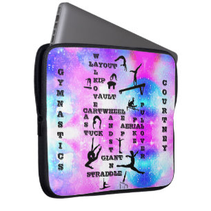 Gymnastik Crossword Personalisiert Electronics Bag Laptopschutzhülle