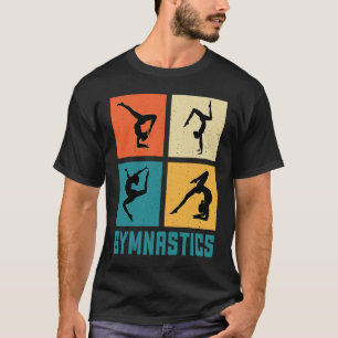 Gymnastik Damen und Herren Girls Teens Gymnast Tan T-Shirt