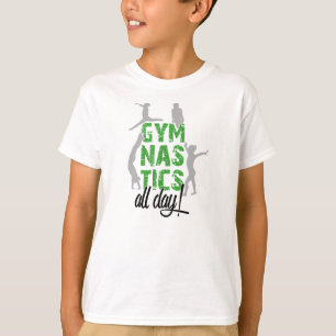 Gymnastik den ganzen Tag• Lange Hülse T-Shirt