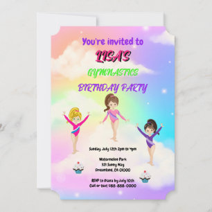 Gymnastik Einladung zum Geburtstag Gymnastik-Par