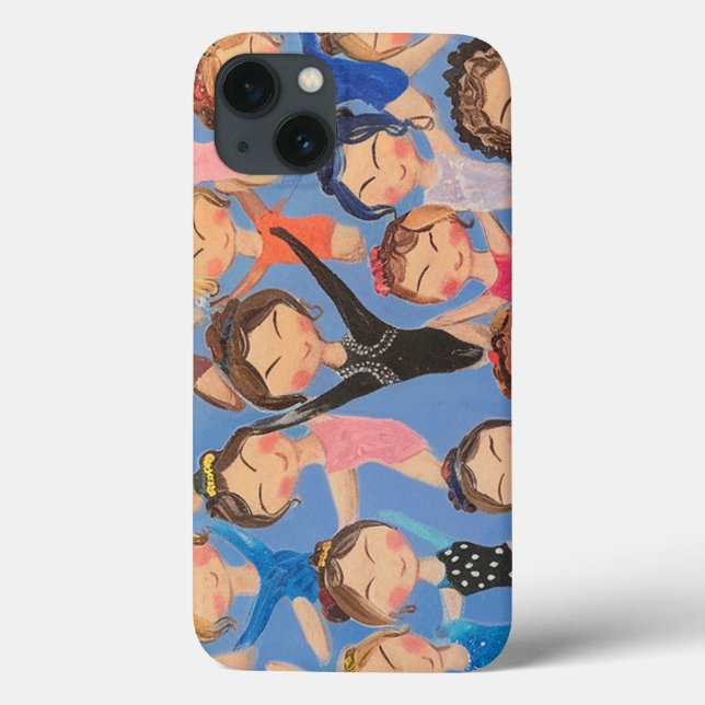 Gymnastik farbiges Mustergeschenk Case-Mate iPhone Hülle (Rückseite)