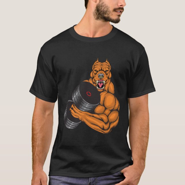 Gymnastik-Fitness Pit Bull Gym - Gewichtheben T-Shirt (Vorderseite)