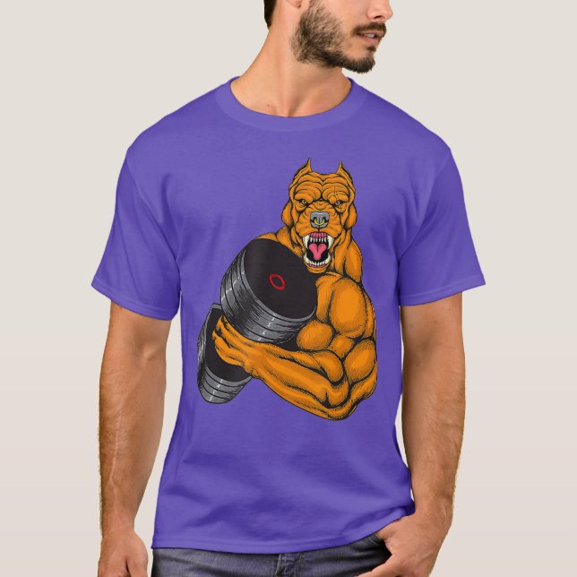 Gymnastik-Fitness Pit Bull Gym - Gewichtheben T-Shirt (Vorderseite)