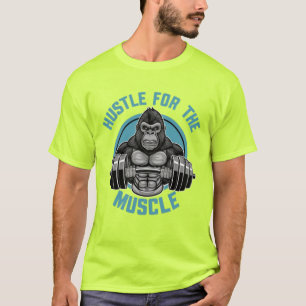 Gymnastik Fitness Schwergewicht Hustel für Muskeln T-Shirt