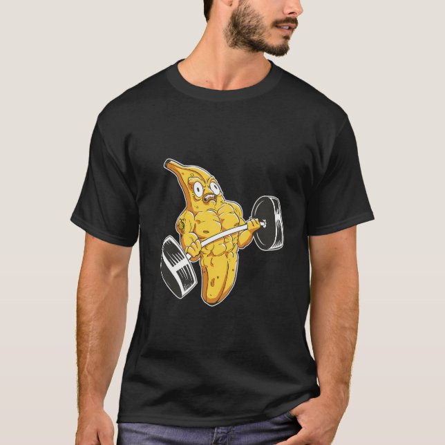 Gymnastik Fitness trainieren Bananensteigung T-Shirt (Vorderseite)
