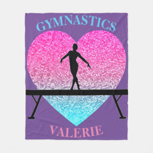 Gymnastik Fleece Blanket mit dem Namen Gymnast