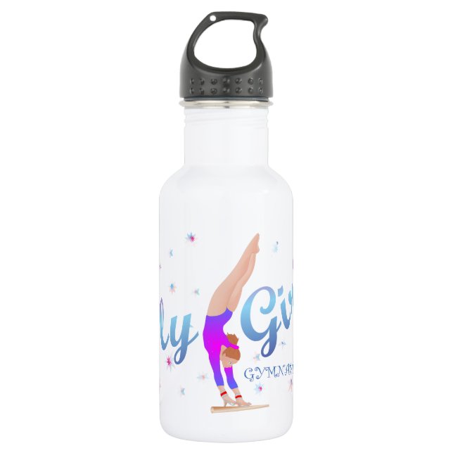Gymnastik - Fly Girl Wasserflasche (Vorderseite)