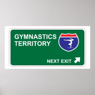 Gymnastik-folgender Ausgang Poster