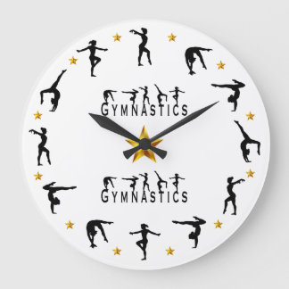Gymnastik - Frauen Große Wanduhr