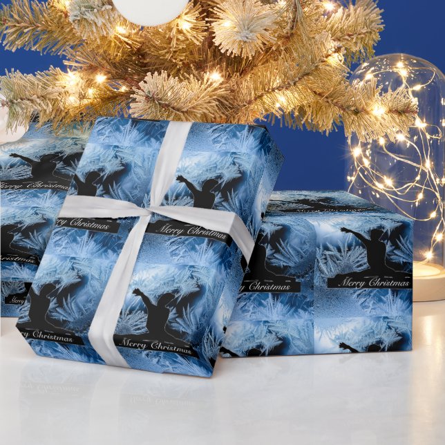 Gymnastik "Frohe Weihnachten" Frozen Wrapping Pape Geschenkpapier (Feiertage)
