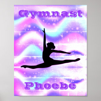 Gymnastik für Mädchen Lila Poster