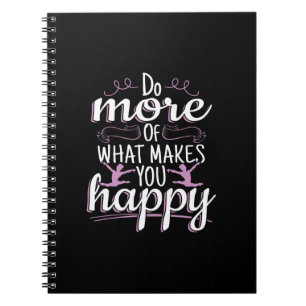 Gymnastik für Mädchen - Motivierend Glücksangebot Notizblock