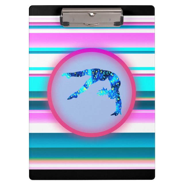 Gymnastik für Mädchen, Power Tumbling, Handspring Klemmbrett (Vorderseite)