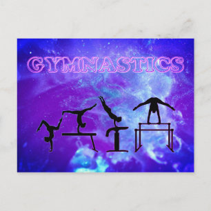 Gymnastik Galaxie Gymnast Postkarte