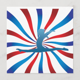 Gymnastik-Geburtstags-Party Einladungen