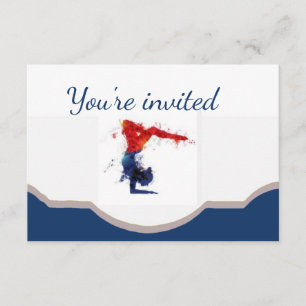 Gymnastik Geburtstagsparty Einladung