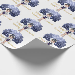 Gymnastik Geburtstagsparty mit Blue Balloon Arch Geschenkpapier