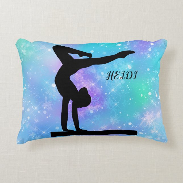 GYMNASTIK GING PILLOW PERSONALISIERT. DEKOKISSEN (Vorderseite)