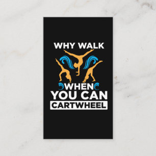 Gymnastik Girl Acrobatique Sport Trainingstraining Visitenkarte