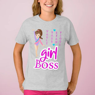 Gymnastik Girl Boss T - Shirt