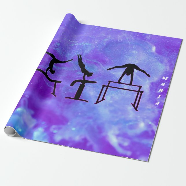Gymnastik Girls Galaxy Geschenkpapier (Ungerollt)