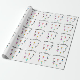 Gymnastik Girl's Packpapier mit 6 Gymnast!