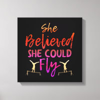 Gymnastik - glaubt, sie könne fliegen