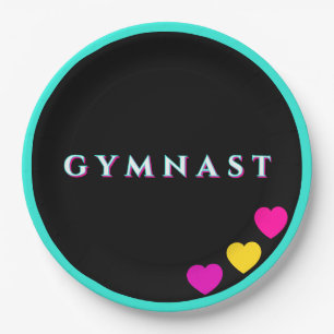 Gymnastik Gymnastik Gymnastik Herz Pappteller