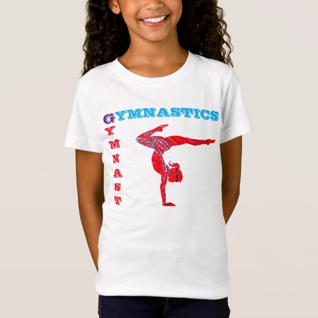 Gymnastik Gymnastik Rot + Blau = Lila Abstrakt T-Shirt (Vorderseite)
