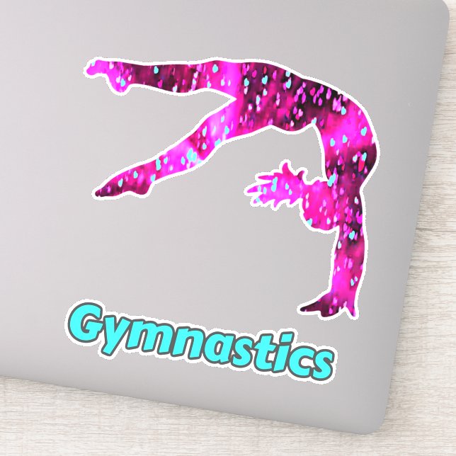 Gymnastik Handspring Sticker für Mädchen (Detail)