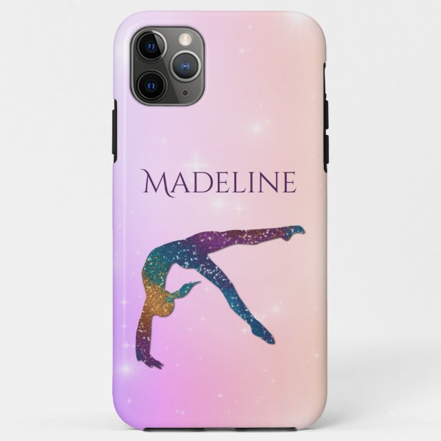 Gymnastik Handy Fall mit Name Gymnast Case-Mate iPhone Hülle (Rückseite)