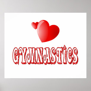 Gymnastik-Herzen Poster
