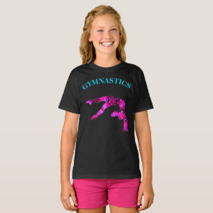 Gymnastik Hinterfederhalter T - Shirt mit Gymnasti