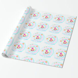 Gymnastik - I Liebe zu Tumbelpackpapier Geschenkpapier