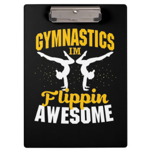Gymnastik Ich bin Flippin Phantastisch Klemmbrett