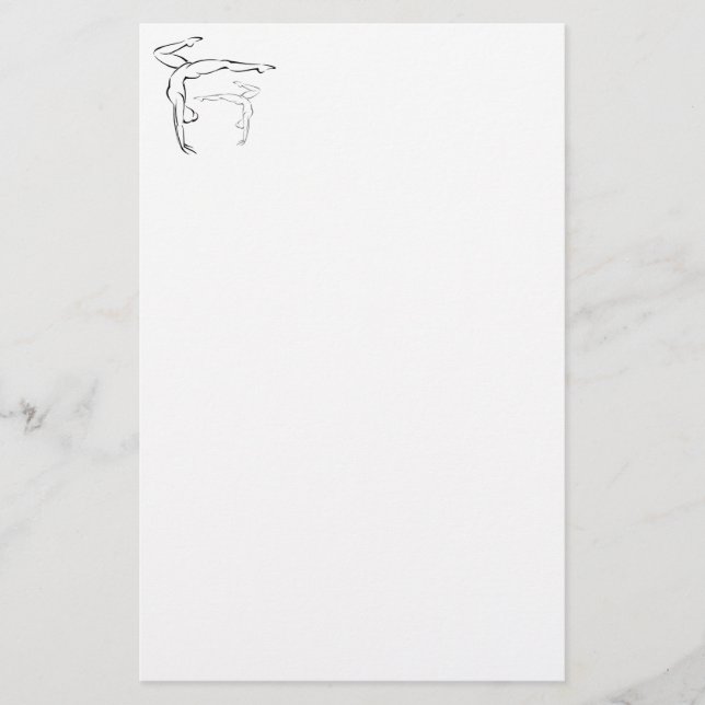 Gymnastik II Briefpapier (Vorderseite)