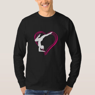 Gymnastik im Herzen Farbenfrohe Gymnastik T-Shirt