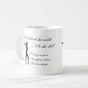 Gymnastik Inspiration Zitat Kaffeetasse