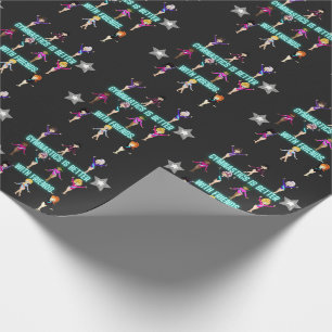 Gymnastik ist besser mit Freunden Geschenkpapier