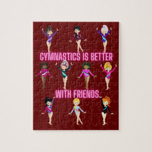 Gymnastik ist besser mit Freunden Puzzle