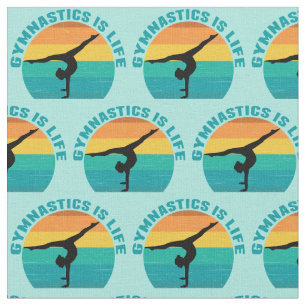 Gymnastik ist das Hübsche Aquamarine Gymnastik Stoff
