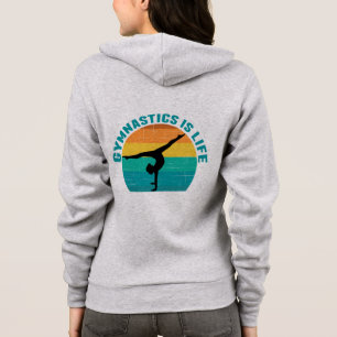 Gymnastik ist das Leben Schönes Sunset Gymnastik Hoodie