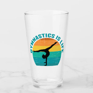 Gymnastik ist das Life Cool Sunset Gymnastik Glas