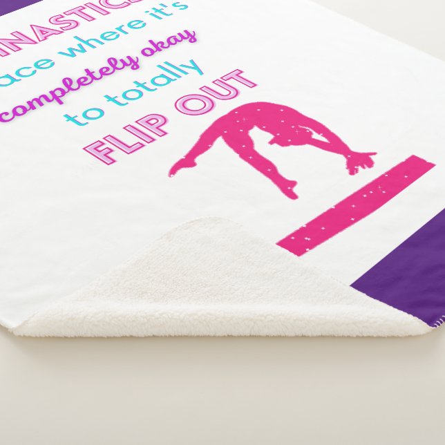 Gymnastik ist ein Ort, an dem es gut ist, auszuste Sherpadecke (3/4)